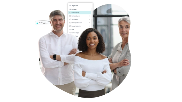 équipe de professionnels de la santé