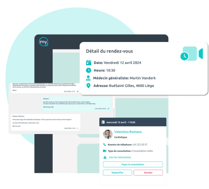 Tool voor het beheren van afspraken en herinnerings-sms'jes